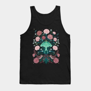 January Flower-Carnation Tank Top